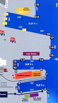 Port of Palm Beach berth map port berth map